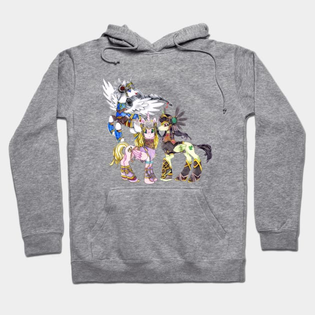 Pony Goddesses Hoodie by Dragon Lady Artistry